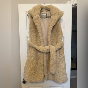 Bagatelle Women's Cream Teddy Vest